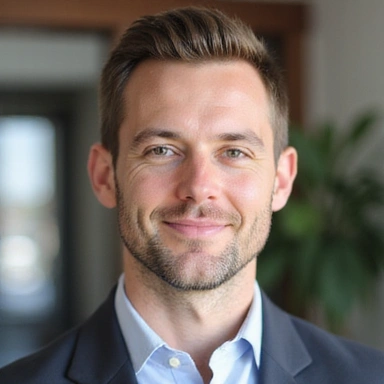 Professional headshot of a nutritionist, exuding confidence and approachability.